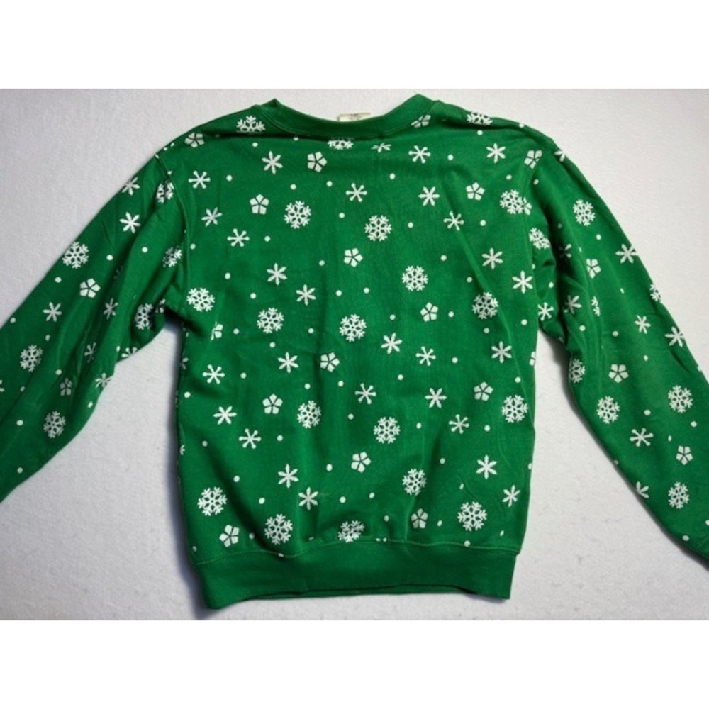 Buddy Elf Juniors XS‎ (1) Christmas Sweatshirt SANTA I KNOW HIM Lights NO Work - Picture 5 of 11